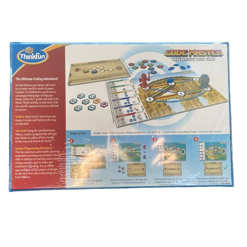 Coding Game Thinkfun Code Master Programming Logic Game New Sealed - Picture 2 of 2
